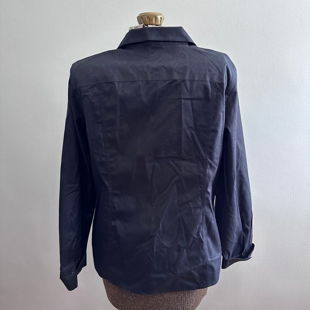 Chico's Solid Black Button Down - image 2